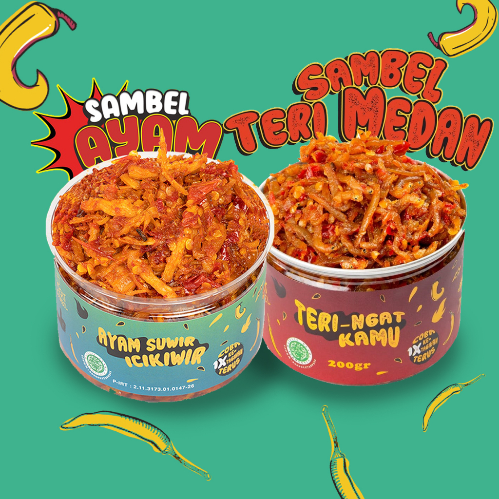 

Eat Sambel Paket 2 Favorit Teri dan Ayam Suwir