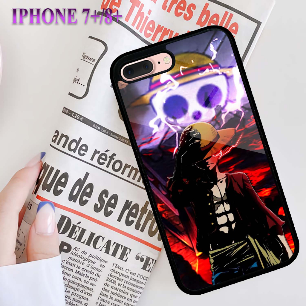[SP23]Case Glossy CASE  IPHONE 7 PLUS | 8 PLUS | Casing Hp Kilau CASE LUCU Motif OnePiece