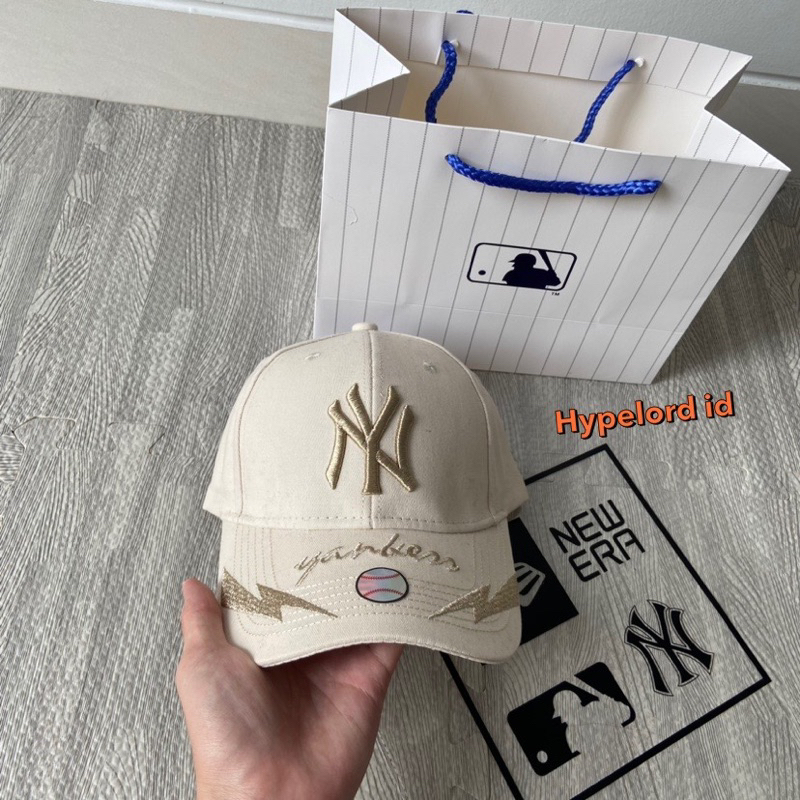 Topi Ny mlb Cap petir Lightning yankess / topi baseball Free Paperbag