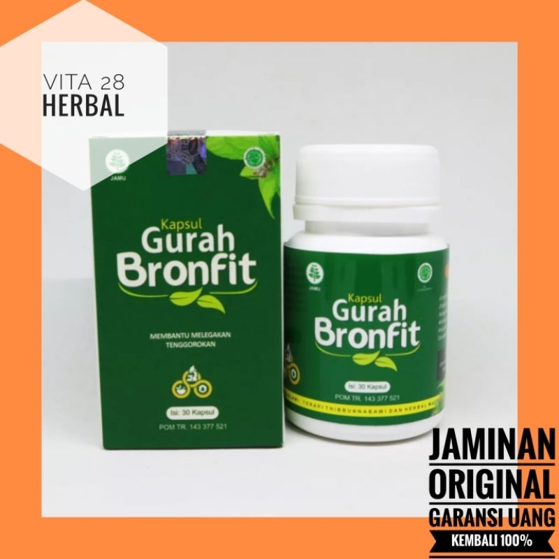 Jual Kapsul Gurah Bronfit Isi Kapsul Original Solusi Tbc Sinusitis Asma Batuk Flu Paru