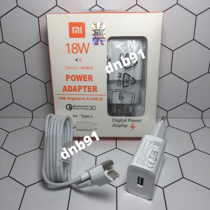 Casan Charger Xiomi Mdy-10 18 Wat Fast Charging Type C note note 9 Note 10