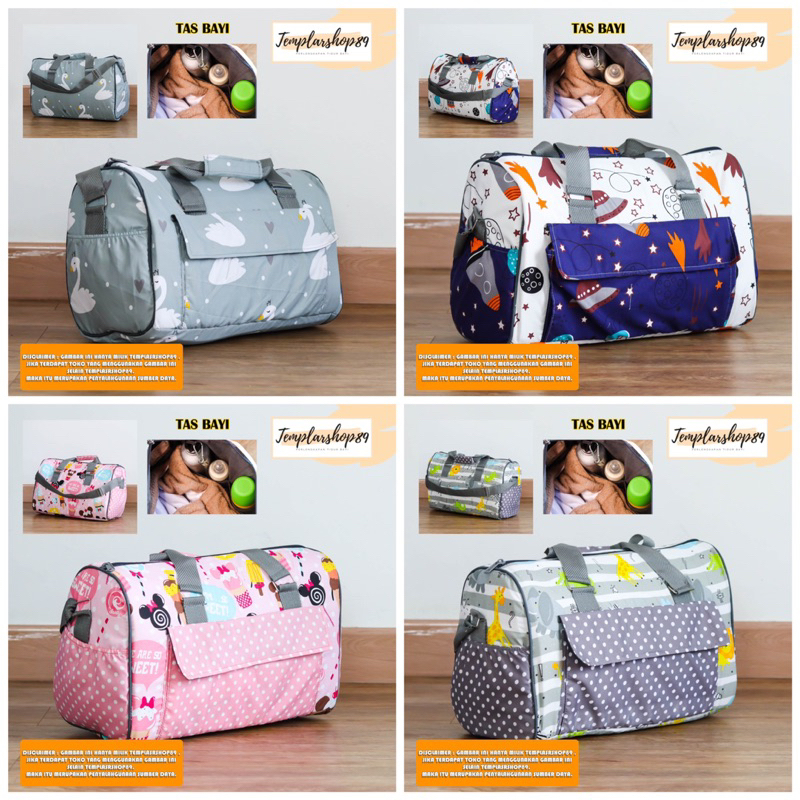 Tas  Bayi Multifungsi / Tas Perlengkapan Bayi / Diaper Bag Ukuran Medium [ Merk Hai Baby ]