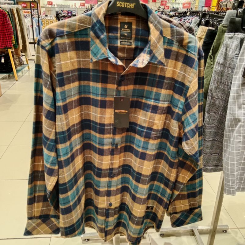 ScotchKemeja Flanel modern fit