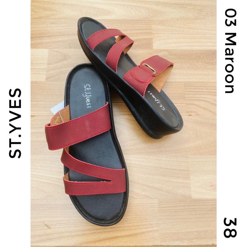 Promo St Yves Sandal maroon