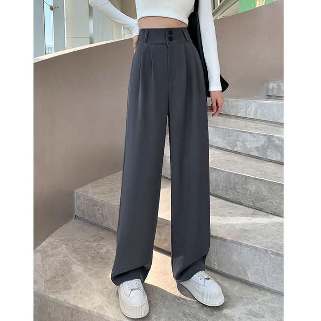 Loose pants 921 highwaist celana kulot panjang kekinian cewek perempuan