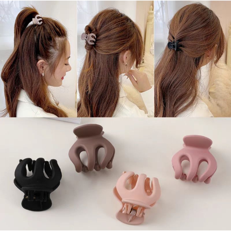 Jedai Tanggung 3.5cm Premium Import Cakar 5 Model Jelly Candy Motif Bunga Daisy Jepit Rambut Model Korea Hair Claw Clips Flower