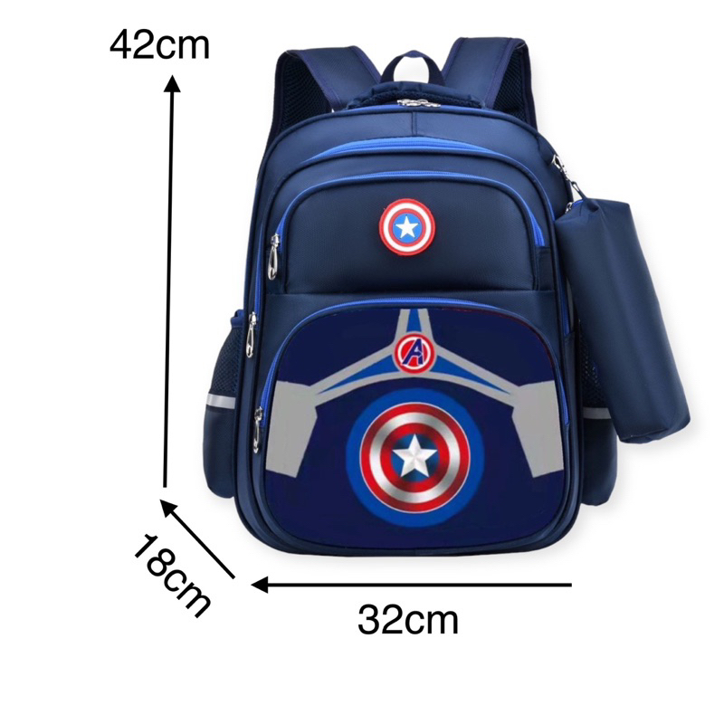 SMARTGIRL NEW TAS RANSEL ANAK SEKOLAH IMPORT CEWEK COWOK SD 2IN1 00480