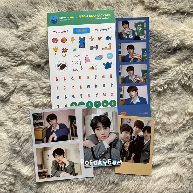 pc photocard ggu ggu package 2021 sunghoon set