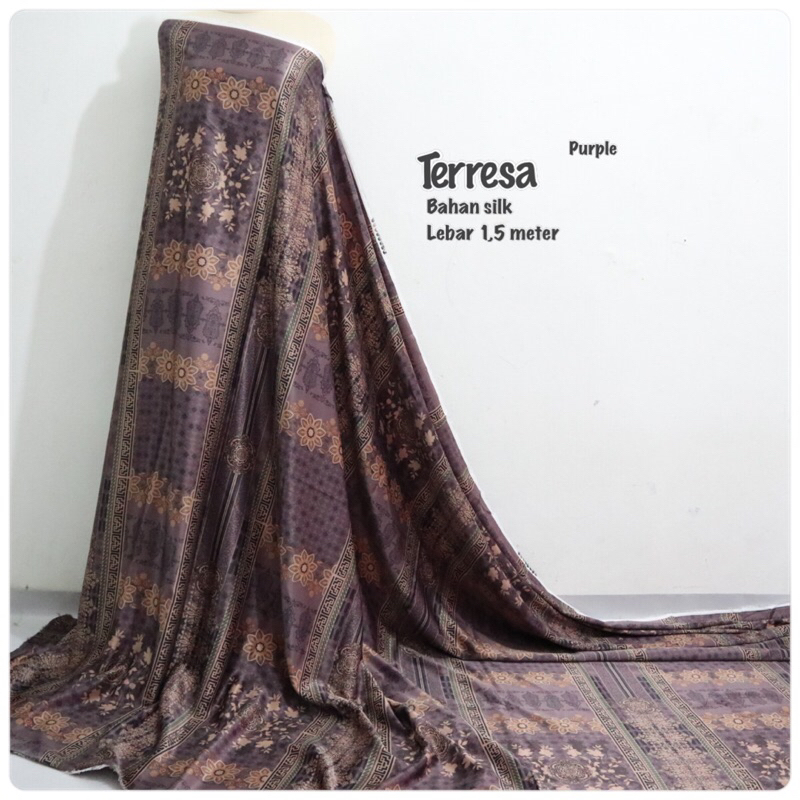 Kain meteran motif terresa | bahan kain lebaran | motif mewah | kain lebaran