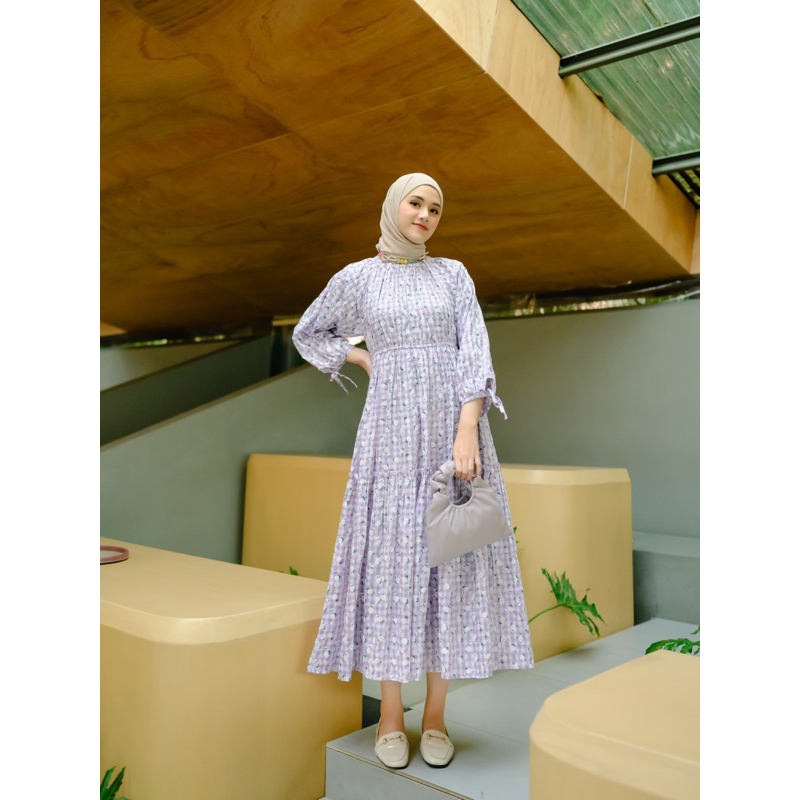 FESYA MIDI DRESS gingham