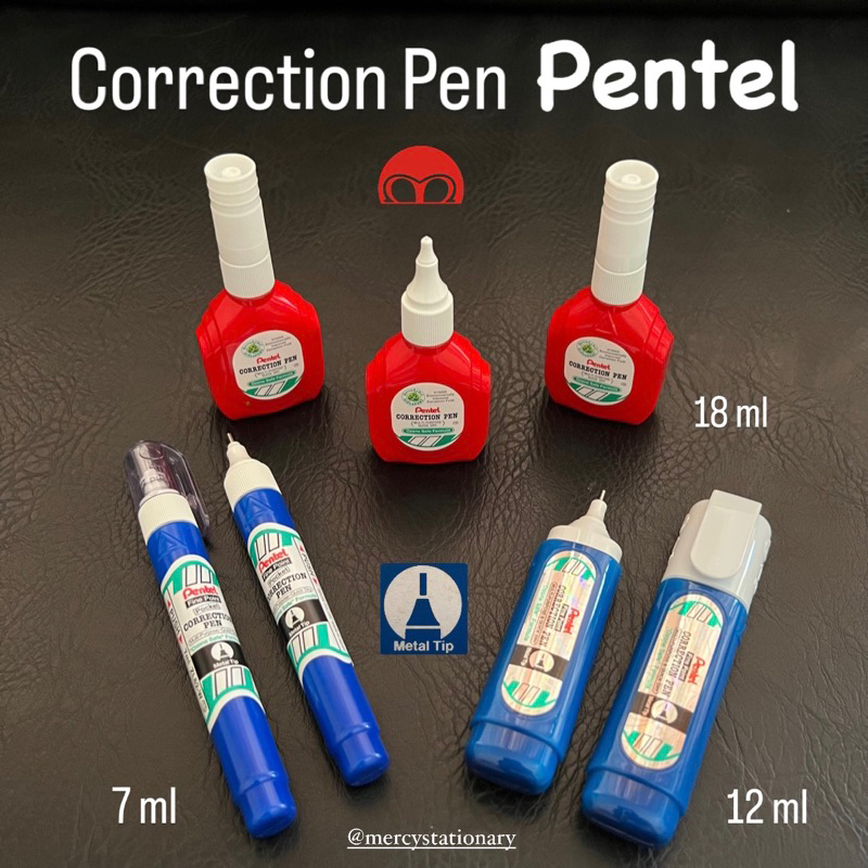 

Correction Pen Pentel Tip Ex ZL62W ZLC1W Besi Pen Metal Tip