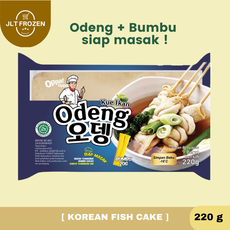 

Odeng Oden Eomuk Korean Fish Cake + Bumbu Siap Masak 6 Lembar - 220g (HALAL)