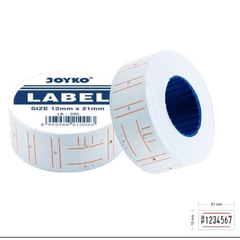 

KERTAS LABEL HARGA PRICE LABEL ROLL JOYKO 1 BARIS WARNA PUTIH