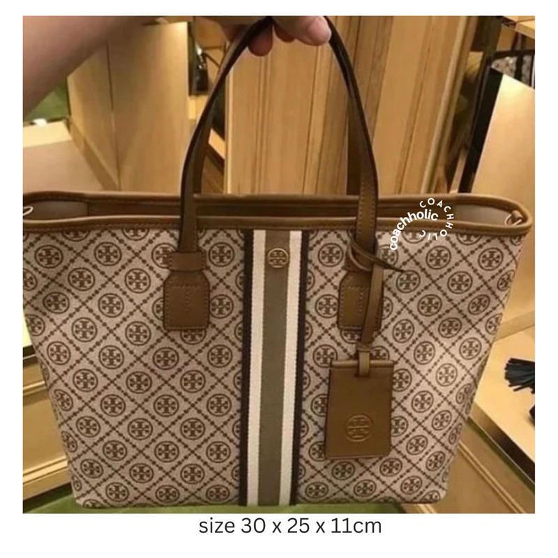 tory burch gemini tote monogram