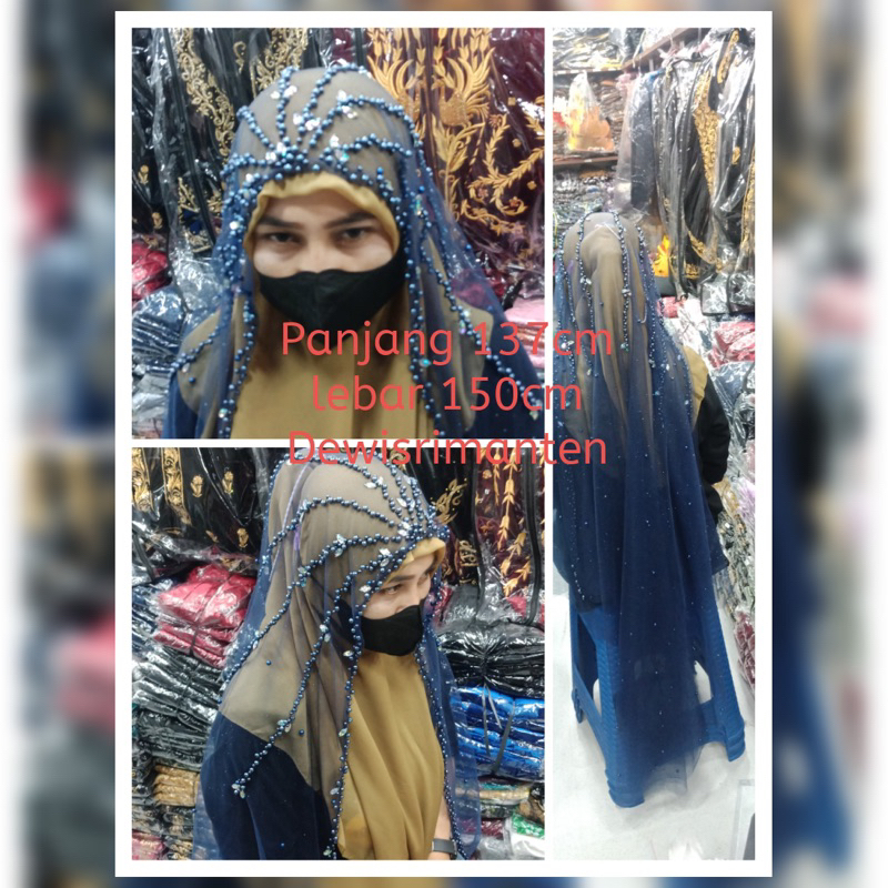 kerudung pengantin/veil pengantin