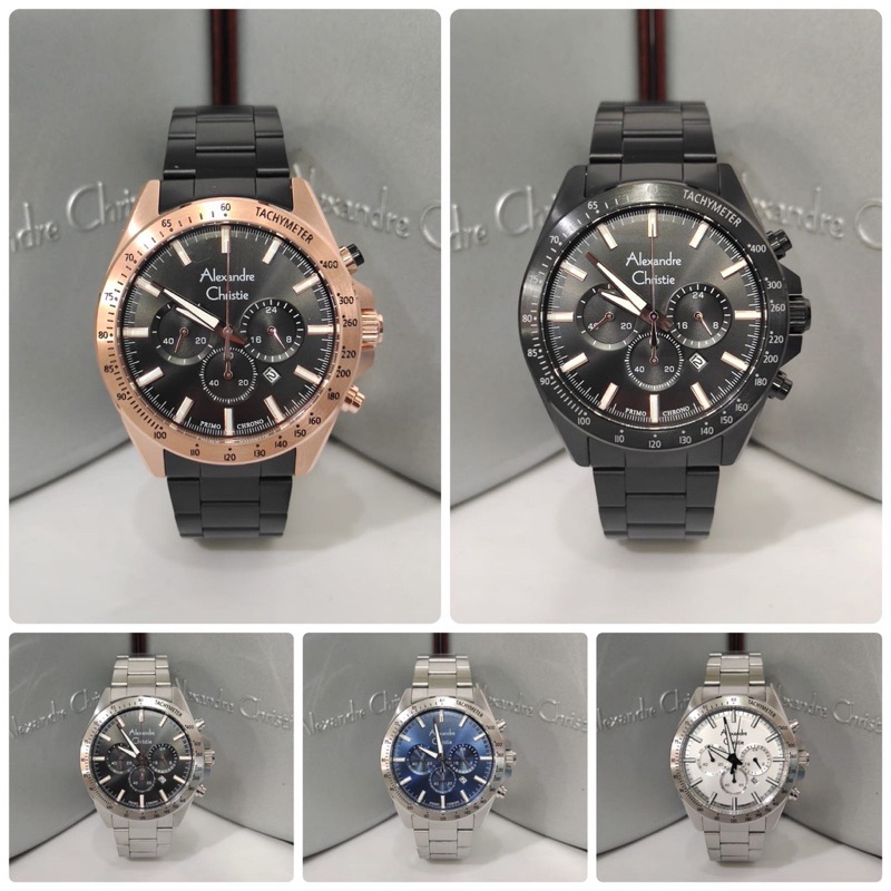 Jam tangan Pria Alexandre Christie AC6667 AC 6667 Stainless Original Garansi Resmi Alexander Christie