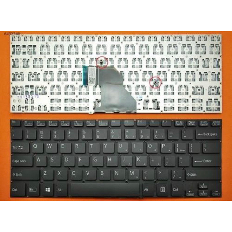 Keyboard Laptop Sony SVF14 SVf142c1WW Hitam