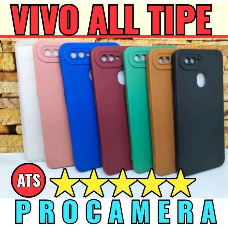 Silikon Softcase Procamera Vivo All Tipe New Update VIVO Y01 / Y02 / Y02S / Y1S / Y12 / Y12S / Y15 / Y17 / Y19 / Y20 / Y20S / Y21T / Y22 / Y30 / Y35 / Y50 / Y51 / Y53S / Y53 / Y71 / Y75 / Y81 / Y83 / Y91 / Y91C / Y93 / S1 / S1 PRO / T1 / V5 / V5+ / V7