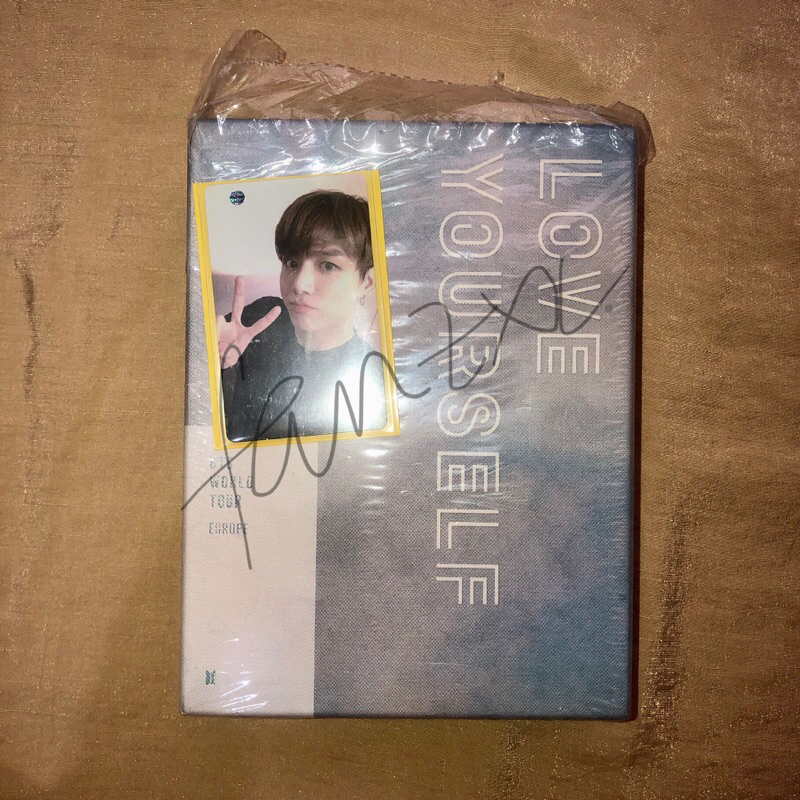 BTS Love Yourself in Europe DVD with Jungkook PC Photocard Fullset