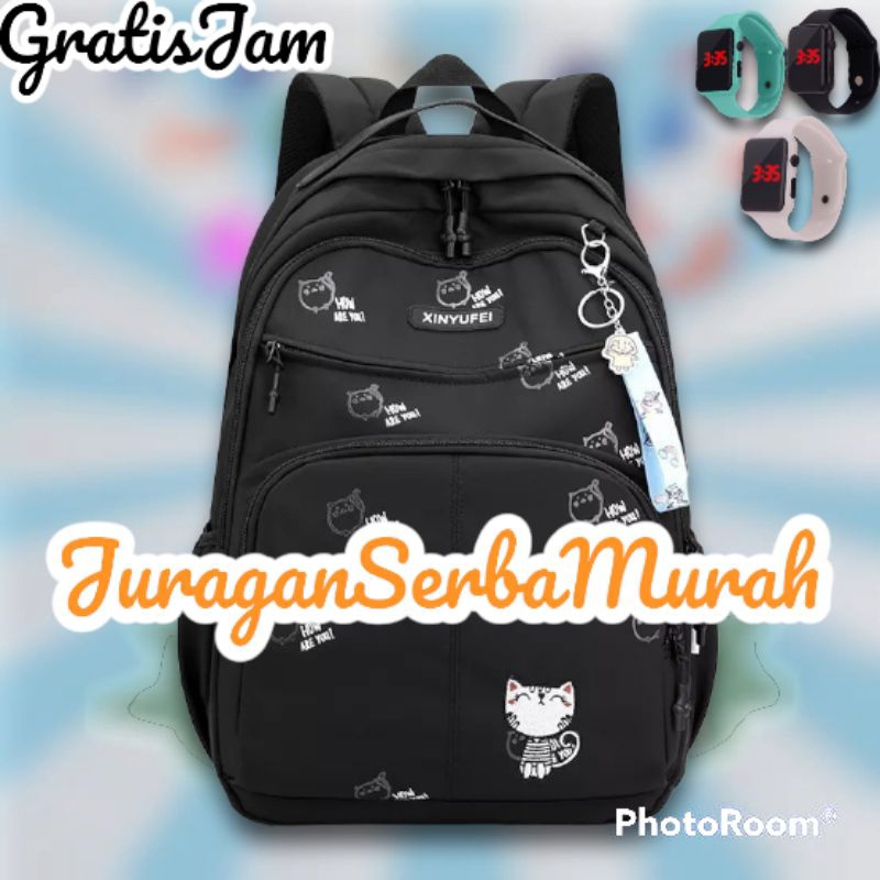 Tas Ransel sekolah SD smp perempuan Ukuran besar Murah