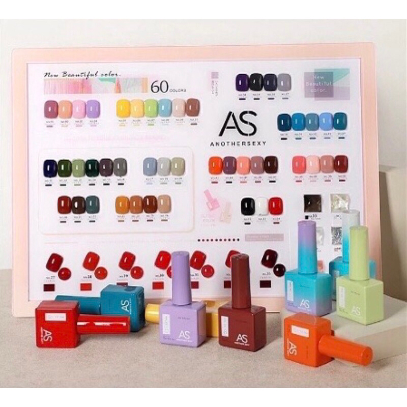 AS Nail Gel Polish 15 ml Harga Satuan (seri 51-60)