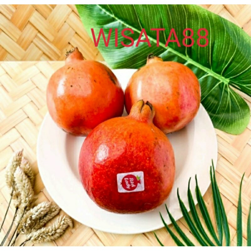 

buah delima merah import 1pcs / buah pomegranate perbuah / buah delima turkey jumbo