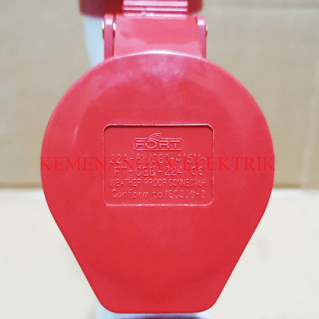 FORT STEKER T CABANG 3 / INDUSTRIAL PLUG SOCKET 4 PIN 32A / 4PIN 32 A IP44