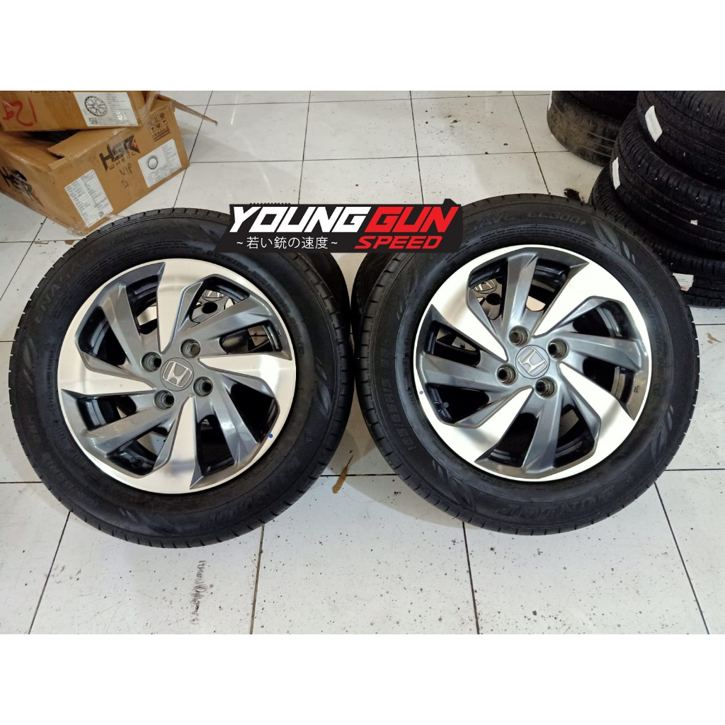 Velg Mobil R15 Honda MOBILIO OEM Ring 15 Pcd 4x100 Include Ban Untuk BRIO KIJANG AGYA CALYA SIGRA