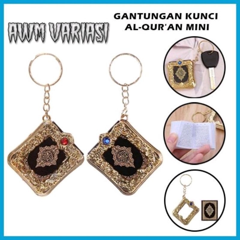 Gantungan Kunci ALQURAN MINI / Gantungan Al quran / Souvenir Gantungan Al Qur'an
