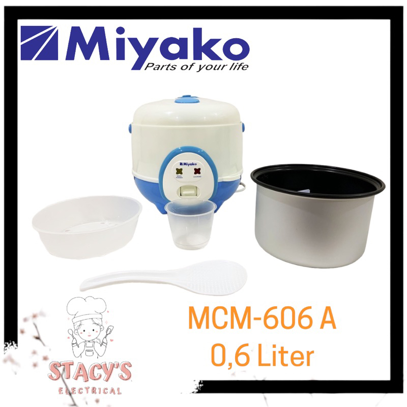 MAGIC COM MIYAKO 0,6 LITER MCM-606A/ RICE COOKER ANAK KOST