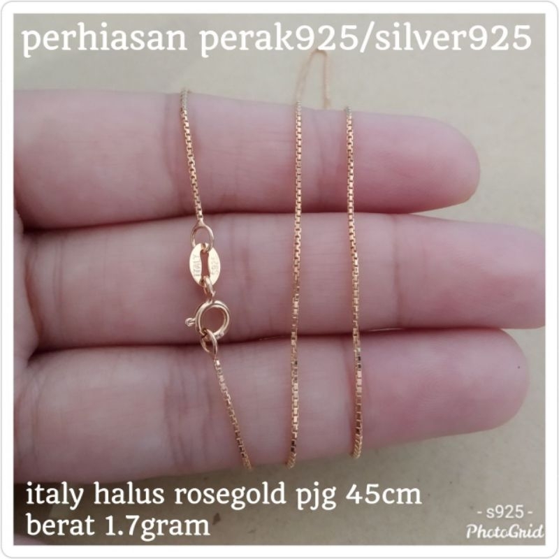 KALUNG ITALY,ITALY KACA,KASANDRA PERAK 925 #EA