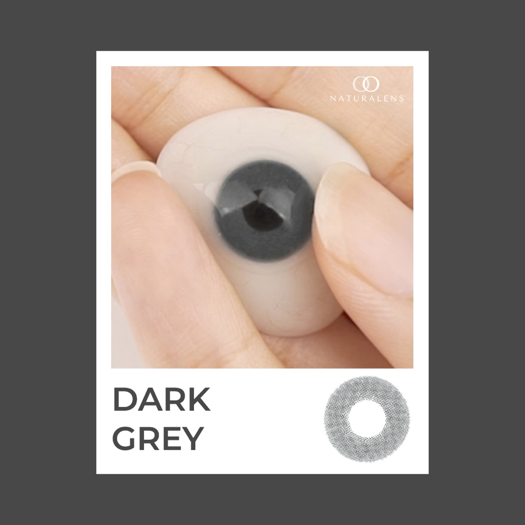 Naturalens Dark Grey Softlens Biomoist (0 sd -10) Contact Lens