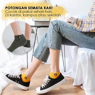 ARJUNA Kaos Kaki DEWASA Semata Kaki Polos Kaus Kaki Ankle Dewasa Short Socks Import Bisa COD / Kaos Kaki Pendek Motif Terpopuler