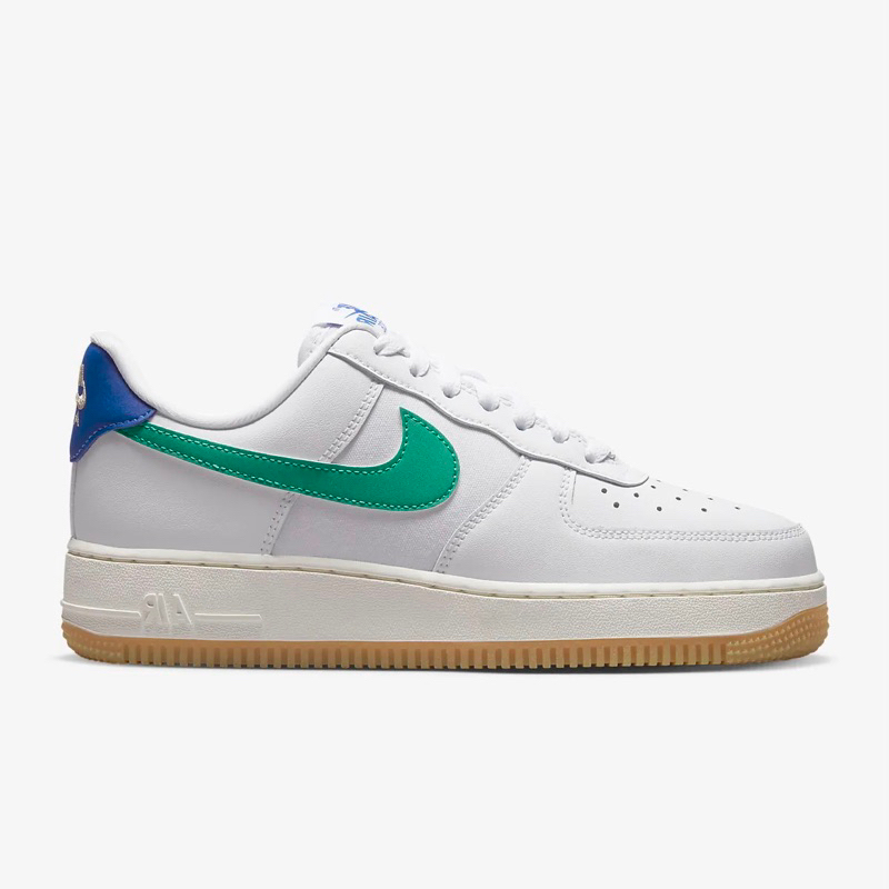 Nike Air Force 1 ‘07 White Green Royal Gum - 100% Original Resmi Nike Store