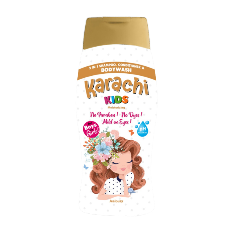 Karachi Kids 3in1 Shampoo and Conditioner 200ml White For Kids