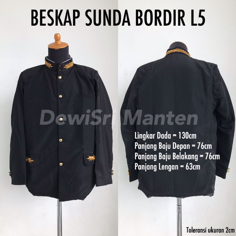 basofi sunda bordir hitam