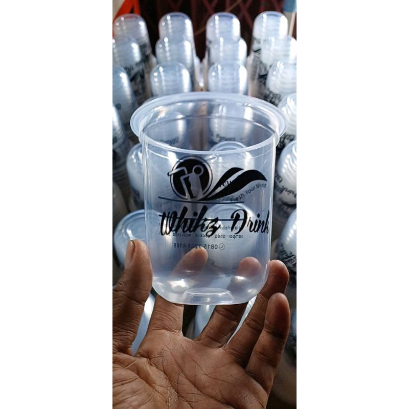PROMO CUP 14OZ OVAL TEBAL TANPA TUTUP - 1000PCS
