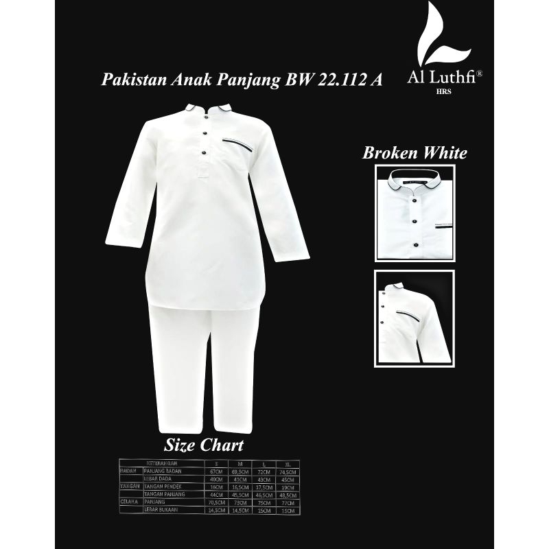 SET KOKO KURTA / SETELAN  PAKISTAN ANAK SD LENGAN PANJANG