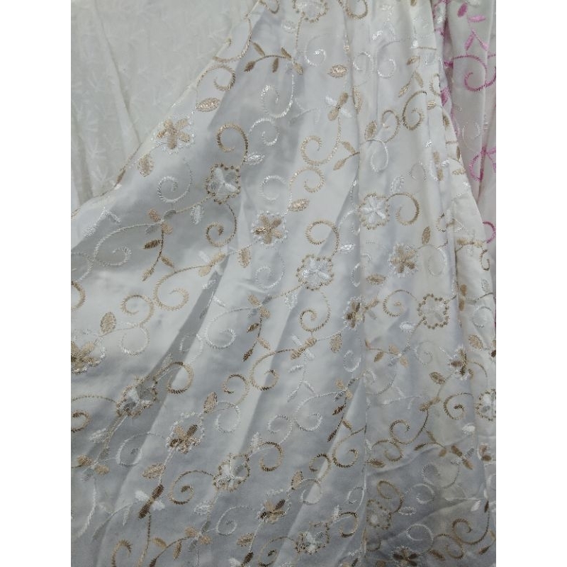 KAIN SATIN BORDER WARNA