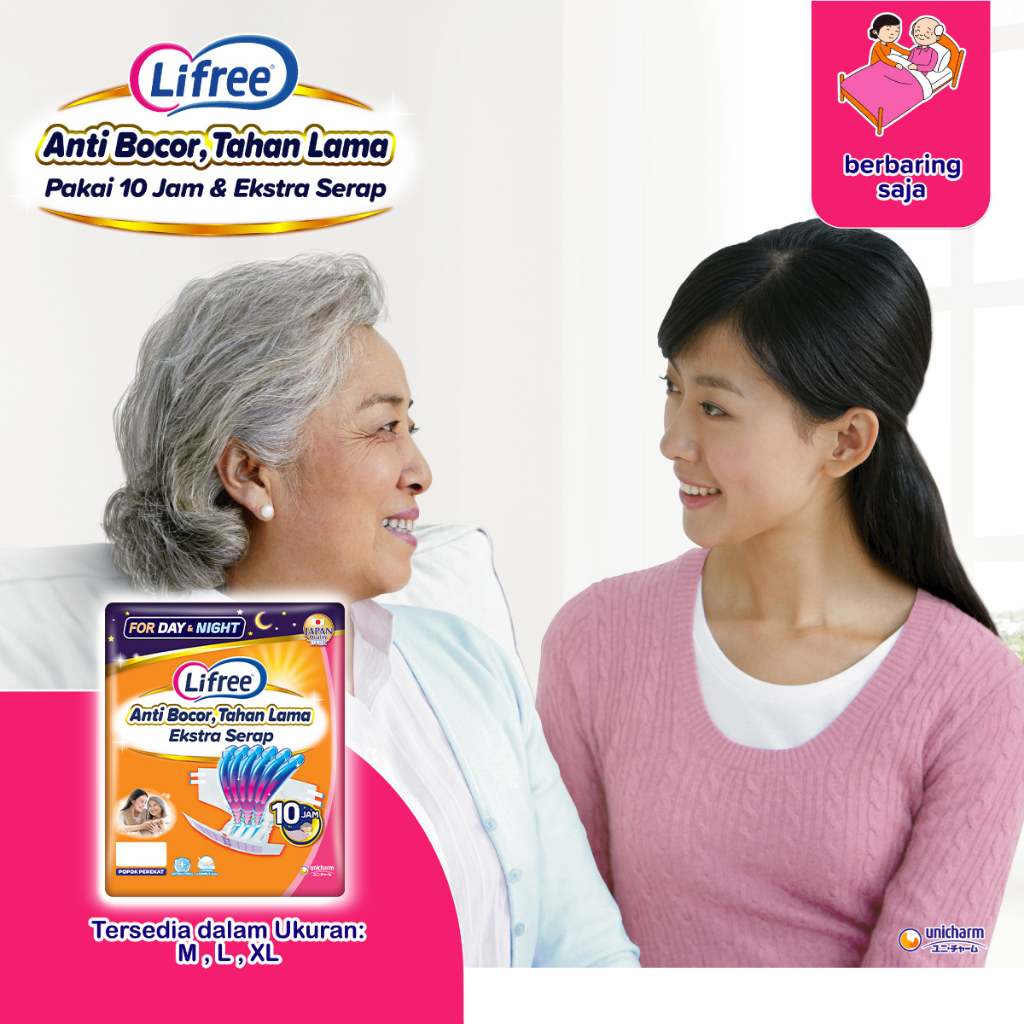 Lifree Popok Dewasa Perekat - L 16 - 2 Packs