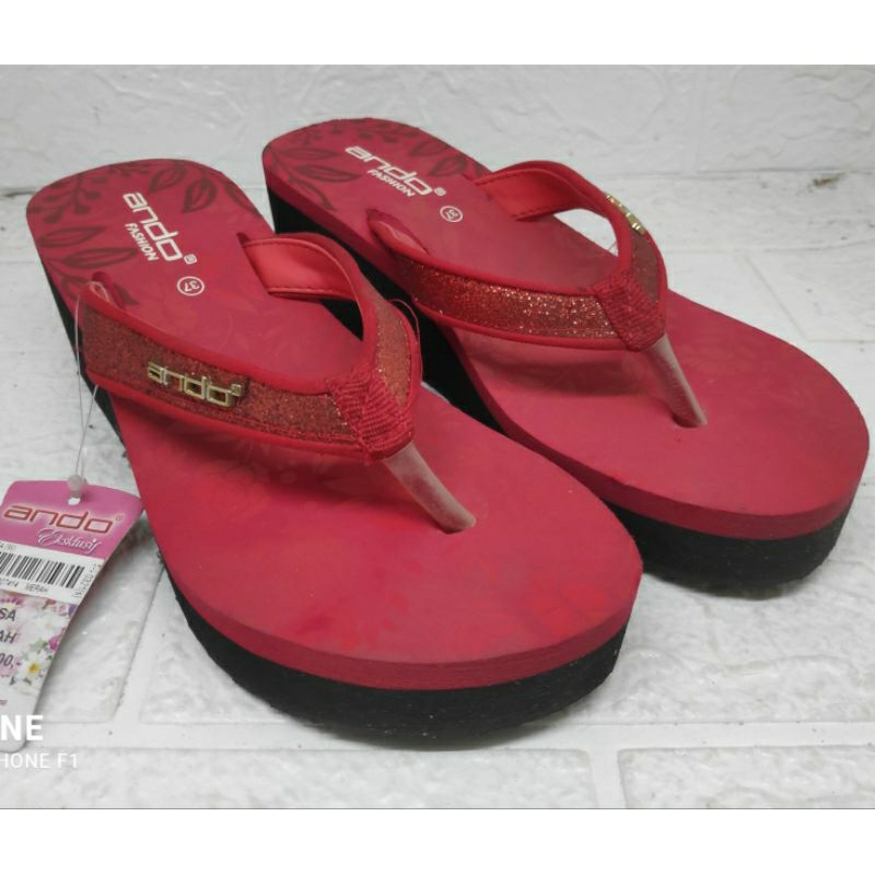 SANDAL ANDO OBRAL CUCI  GUDANG SIZE 37