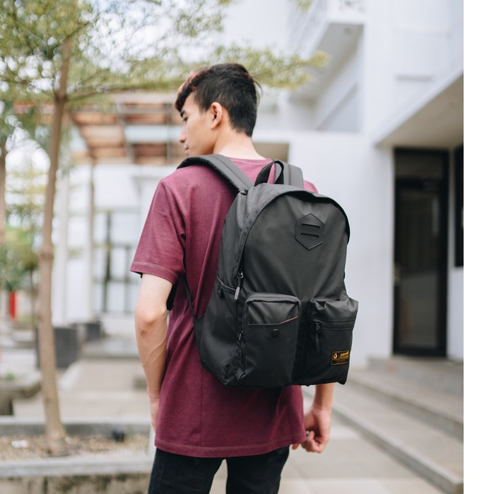 Tas Ransel Pria Waterproof Backpack Laptop &gt;Sidewalk Okta.B