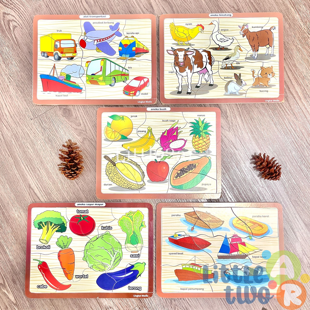 PUZZLE KAYU Puzzle Hewan | Puzzle Buah | Puzzle sayur | PUzzle Kapal | Puzzle Transportasi