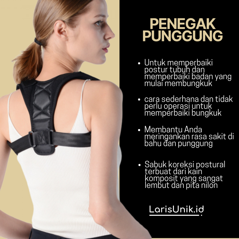 PENYANGGA PUNGGUNG POSTURE SUPPORT CORRECTOR ALAT TERAPI KORSET PUNGGUNG KORSET PRIA WANITA