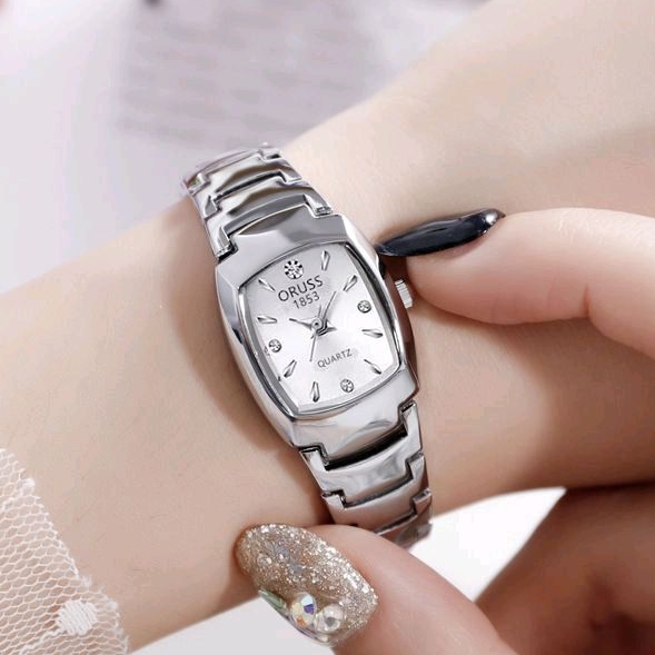 Hot Jam Tangan Wanita Oruss Original Kecil Kotak Garansi Anti Air