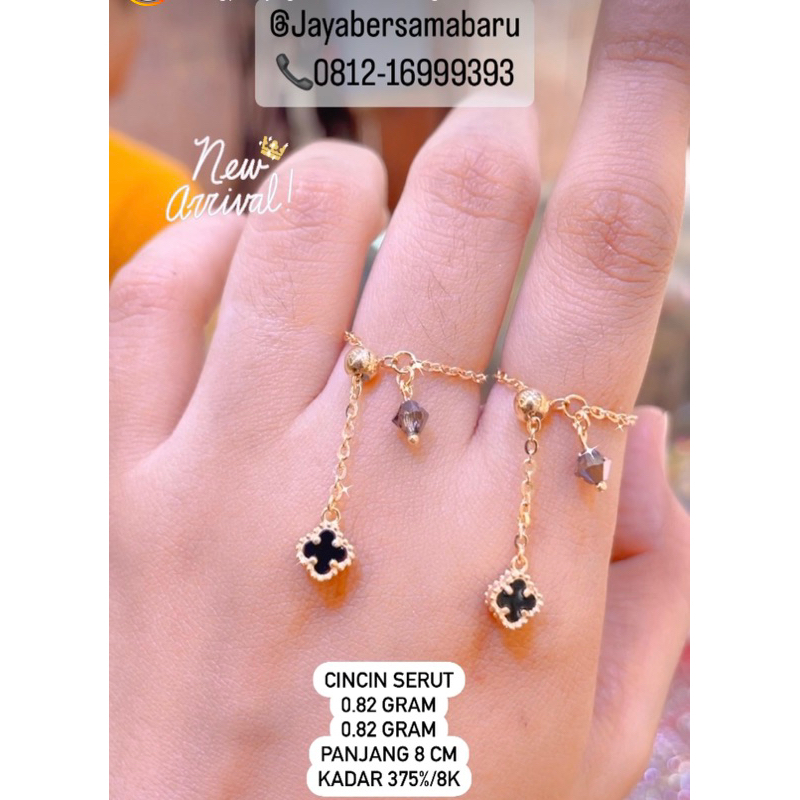 Cincin serut emas kadar 375%/8k