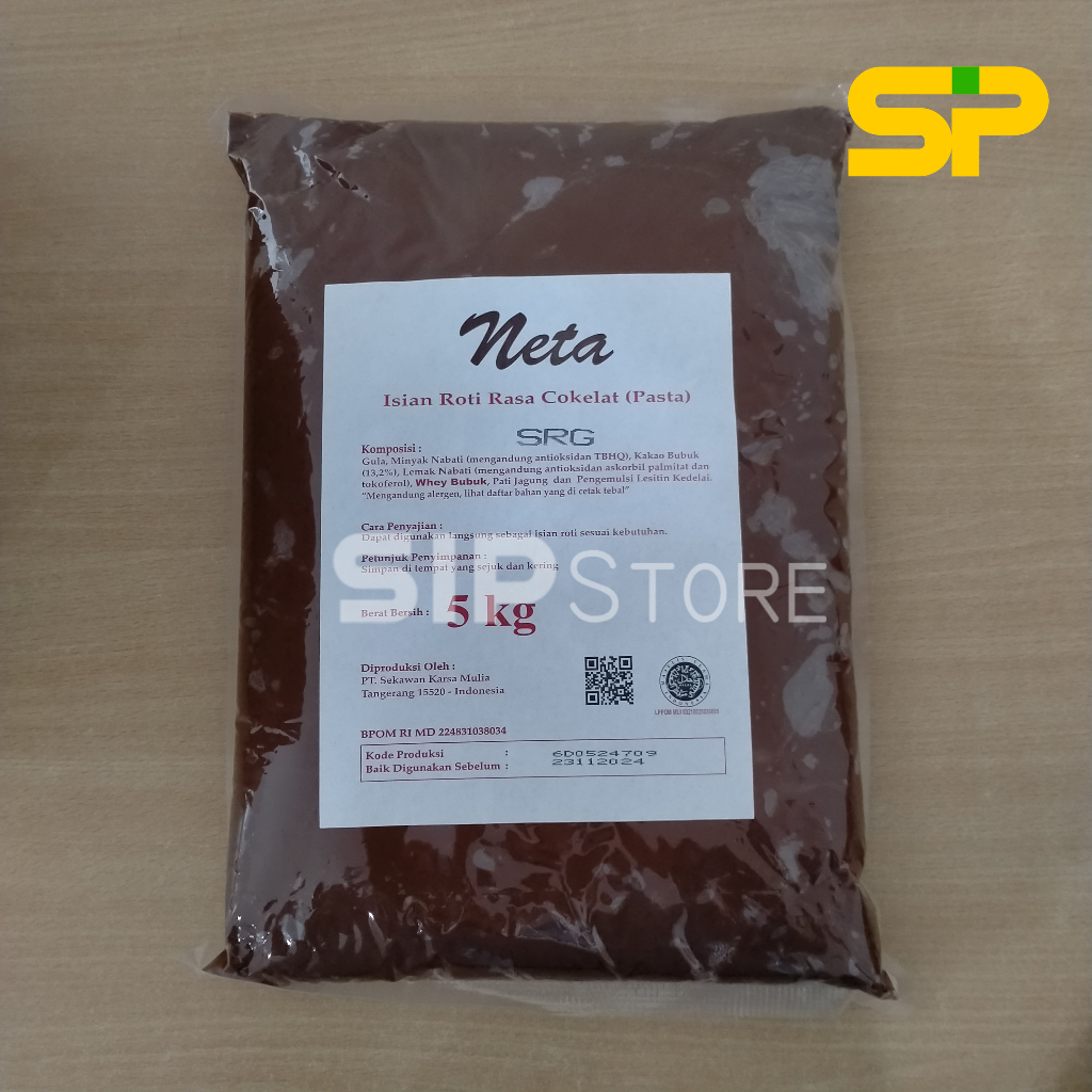 

NETA COKLAT FILLING @4X5KG / "NETA" Cokelat Pasta @4x5kg / Selai Cokelat (1 DUS)
