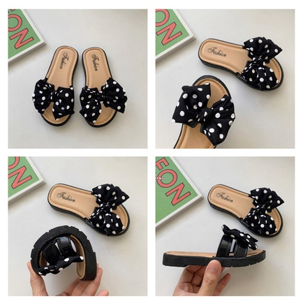 Sandal Anak Little Polkadot Model Flat Import