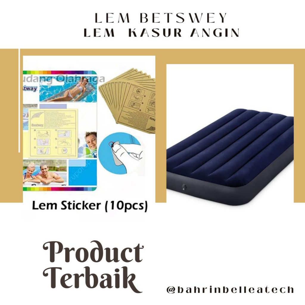 

LEM BESTWAY - REPAIR KIT UNTUK Kasur Angin Sofa Angin Kolam Renang / Lem Tambal Bestway Kasur Angin Udara / PEREKAT PENAMBAL SOFA ANGIN