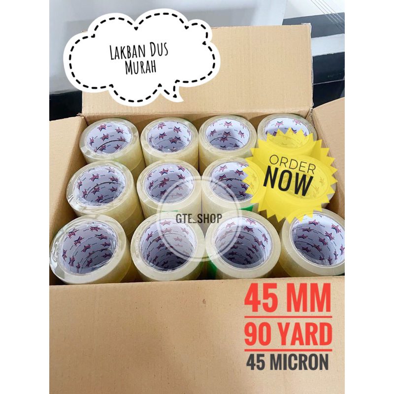 

Lakban Dus PROMO MURAH 45mm x 90yard 45 micron Lakban bening/Lakban Coklat solatip isolasi OPP Lakban super Lakban Kuat Lakban Lengket Solatip Isolasi OPP Daimaru Plakban Lakban Murah Lakban Bening Lakban Coklat Lakban Dus Lakban Roll Lakban Slop